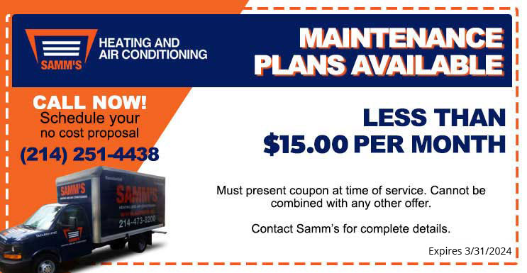 Jansamms Heating Air Maintenance Plans Available Coupon New